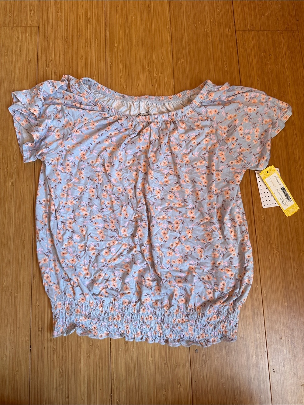 Light Blue Floral Girl’s Top Layers Cottage